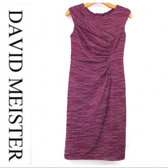 David Meister Dresses & Skirts - 💕SALE💕David Meister Pink Side Gather Dress